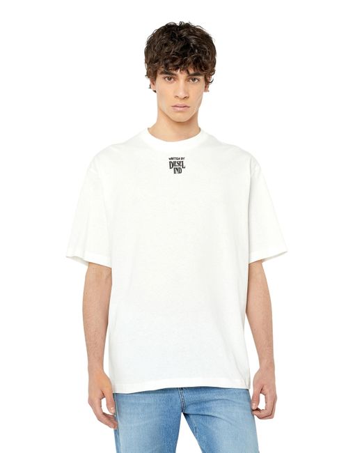 DIESEL Oversized T-shirt With Fuel Can Print in White for Men | Lyst