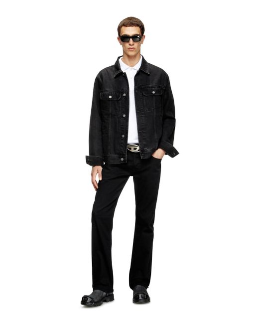 DIESEL White Polo Shirt With Micro Embroidery for men