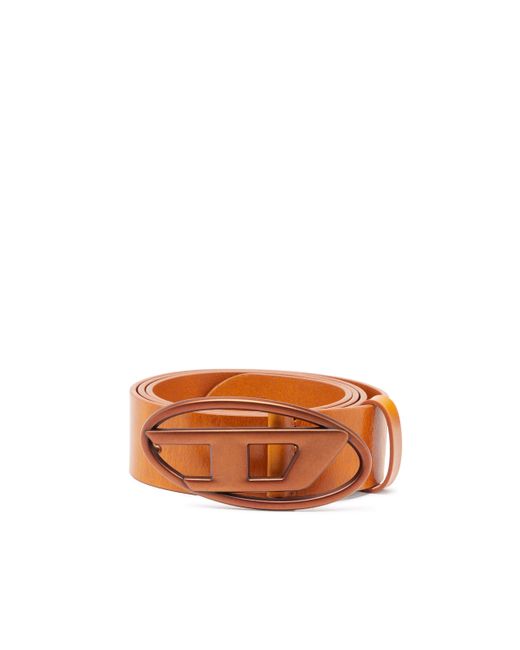 DIESEL Multicolor Leather Belt With Tonal Buckle