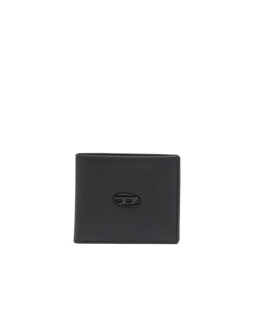 DIESEL Black Bi-Fold Wallet for men