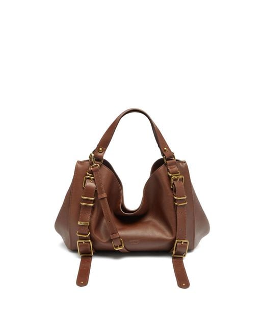 DIESEL Brown D-One-Medium Top-Handle Bag