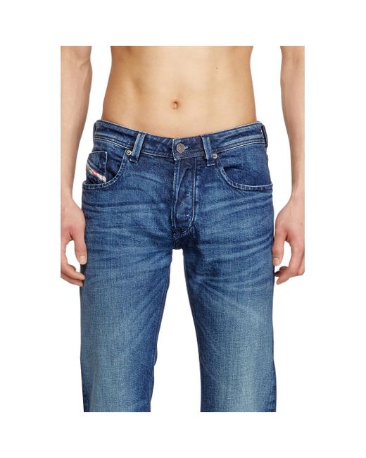 DIESEL Blue Regular Jeans for men