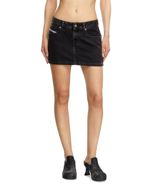 DIESEL Black Mini Skirt