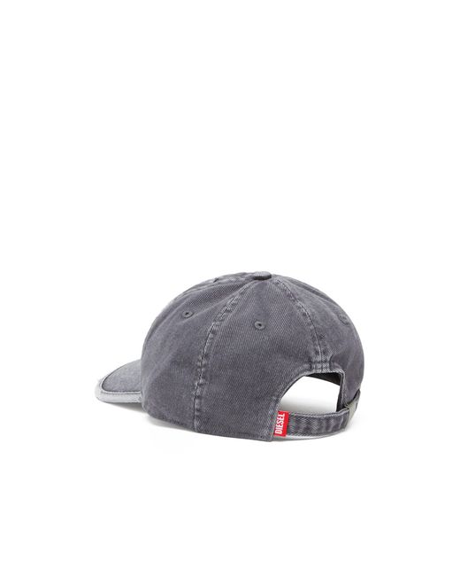 DIESEL Gray Baseball Cap for men