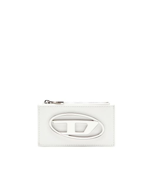 DIESEL White Flat Card Holder