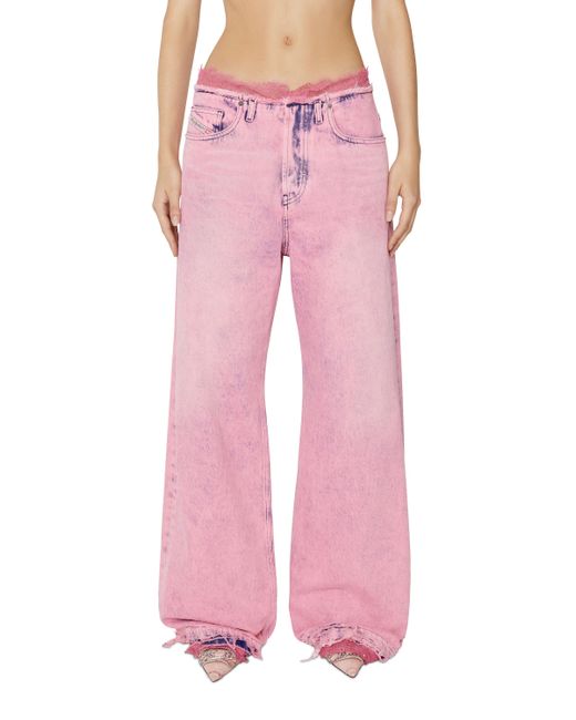 DIESEL Pink Straight Jeans
