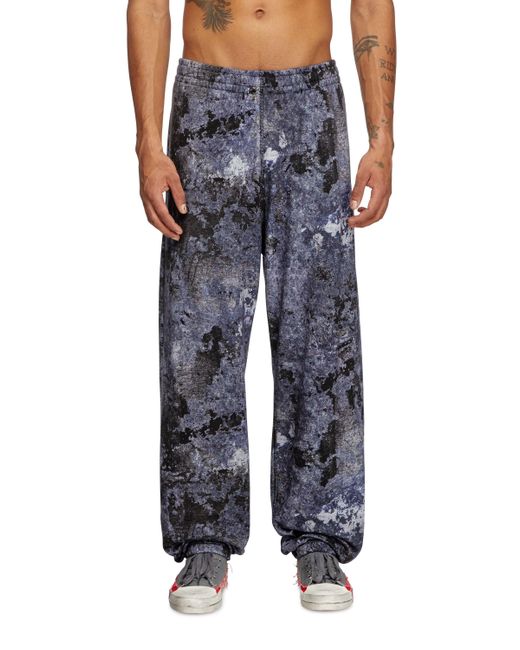 BLACK OIL WASH SWEATPANTS