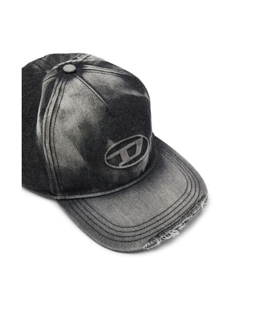 DIESEL Black Baseball Cap for men
