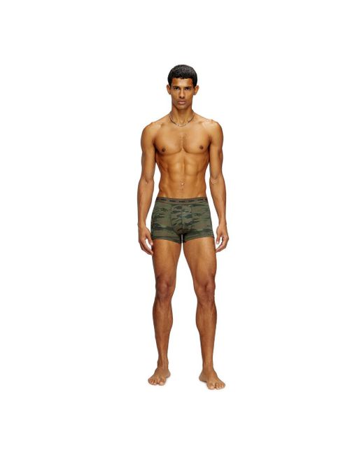 DIESEL Green 3-Pack Of Boxer Briefs Plain And Camo for men