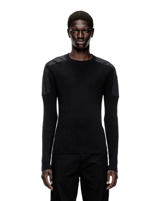 メンズ DIESEL プルオーバーニット Black