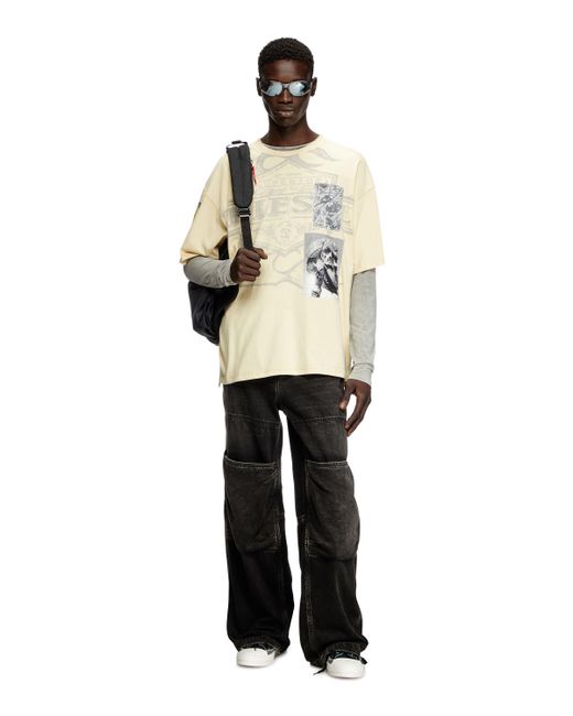 メンズ DIESEL Tシャツ Natural