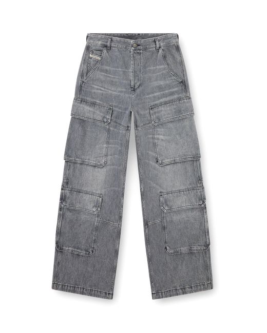 メンズ DIESEL Relaxed Jeans Gray