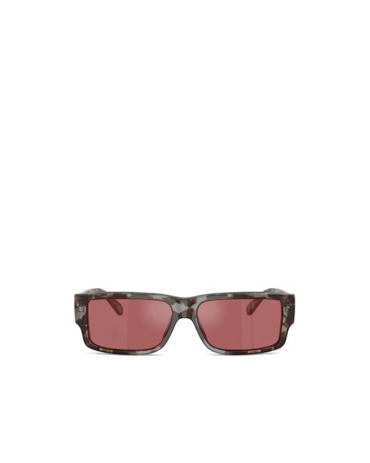 DIESEL Pink Rectangle Sunglasses for men