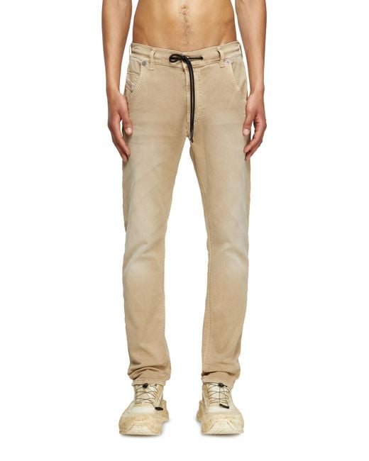 DIESEL Natural Regular Regular Waist 2032 D-Krooley Joggjeans, Colored, Zip Fly for men