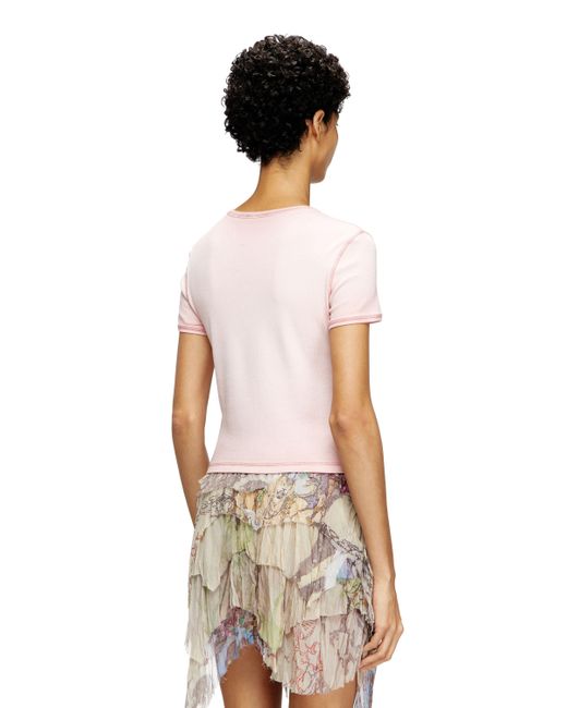 DIESEL Pink T-Ele T-Shirt
