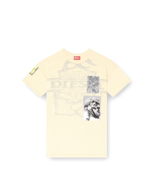 メンズ DIESEL Tシャツ Natural