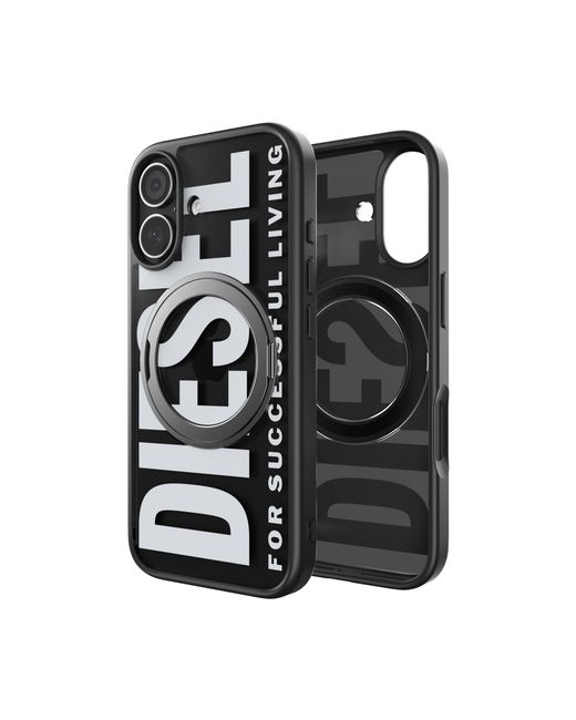 DIESEL Black Ringstand-Magsafe Case For Iphone 17