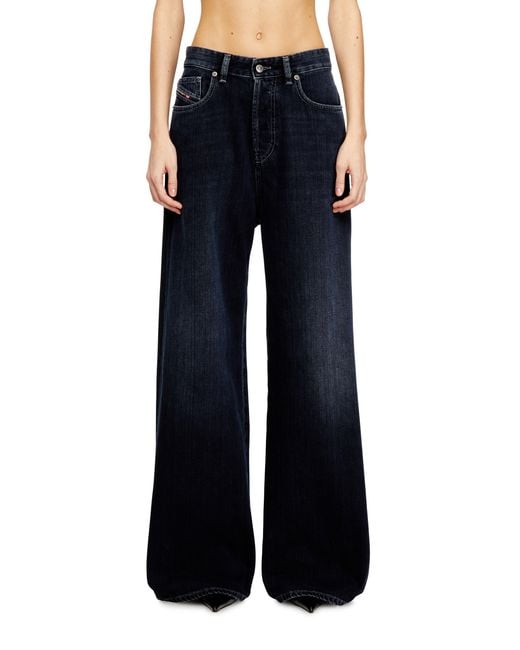 DIESEL Blue Relaxed Jeans Low Waist 1996 D-Sire, /Dark, Button Fly