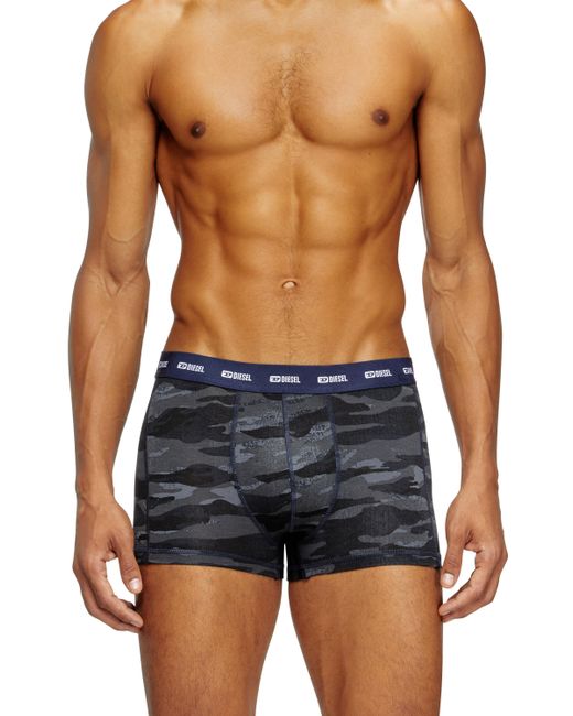 DIESEL Blue 3-pack Of Boxer Briefs Plain And Camo for men
