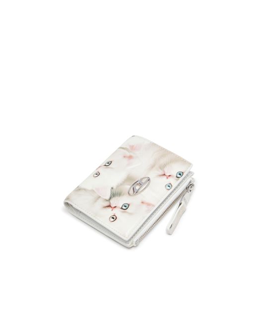 DIESEL 二つ折りウォレット White