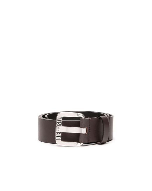 メンズ DIESEL レザーベルト Black