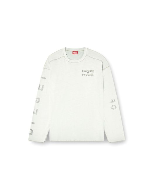DIESEL メンズ ホワイト 長袖Tシャツの通販はau PAY マーケット - 輸入
