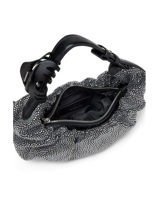 DIESEL Red Grab-d S-small Scrunched Hobo Bag In Crystal Denim