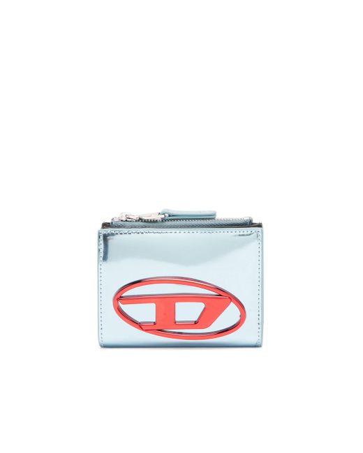 DIESEL Red Small Wallet In Mirror Leather