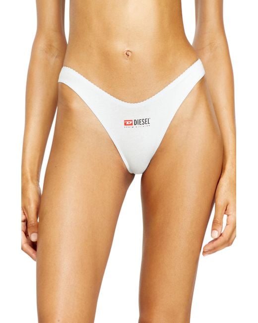 DIESEL White 3-Pack Of Thongs