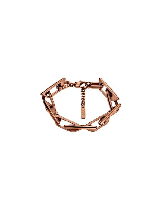 DIESEL Blue Stainless Steel Chain Bracelet