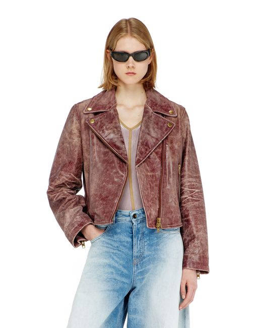 DIESEL Red Biker Jacket