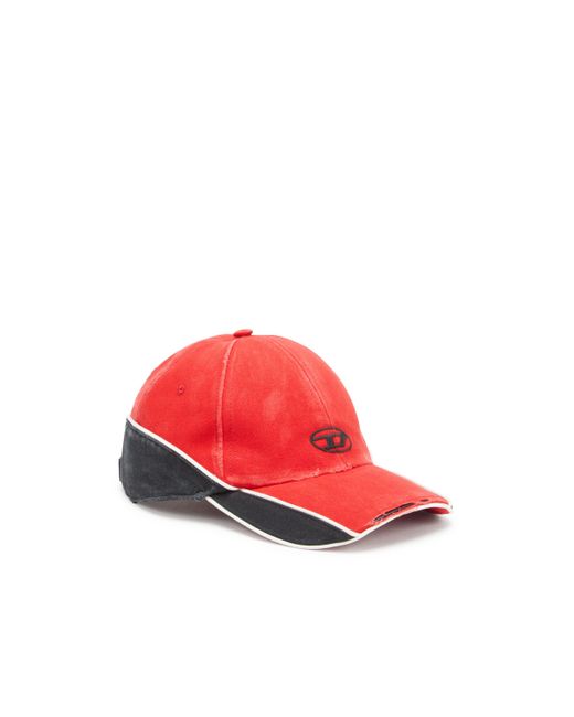 Cappello da baseball distressed multicolore di DIESEL in Red da Uomo