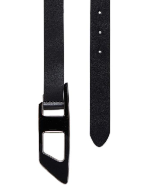 DIESEL B-dlogo Ii レザーベルト Black