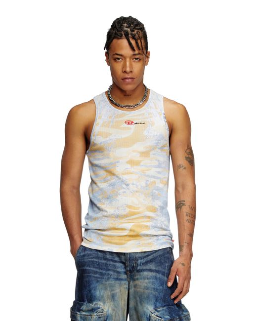 DIESEL Blue Camo Tank Top