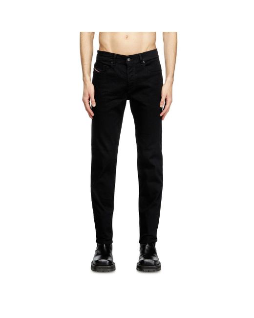 DIESEL Black Regular Jeans for men