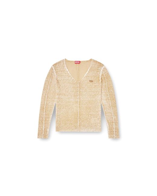 DIESEL Natural Inside-print Jumper With Contrast Detail for men