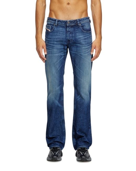 DIESEL Blue Bootcut Jeans Low Waist 2007 Zatiny, Dark, Button Fly for men