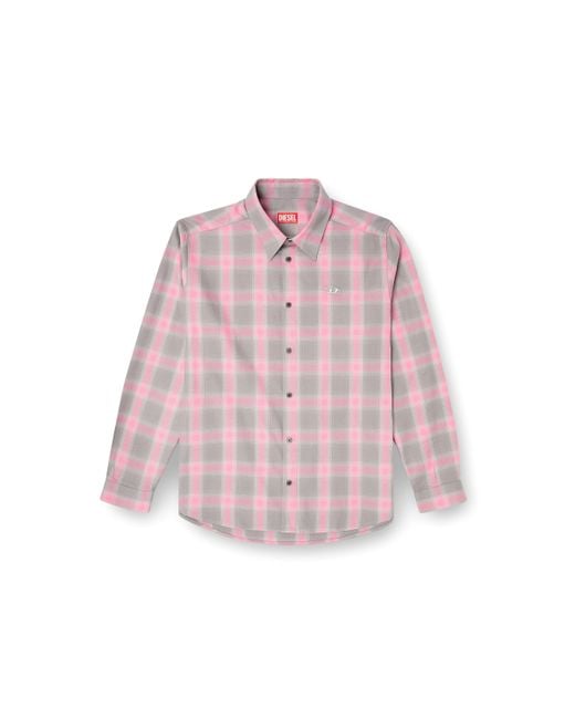 メンズ DIESEL 長袖シャツ Pink
