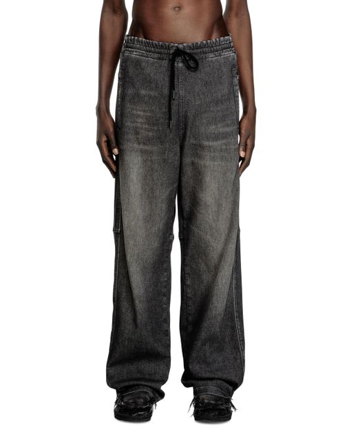 DIESEL Relaxed D-Martyans Track Denim Black