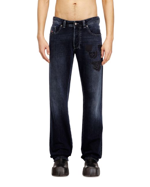 DIESEL Blue Regular Jeans Low Waist 1985 Larkee, /Dark, Button Fly for men