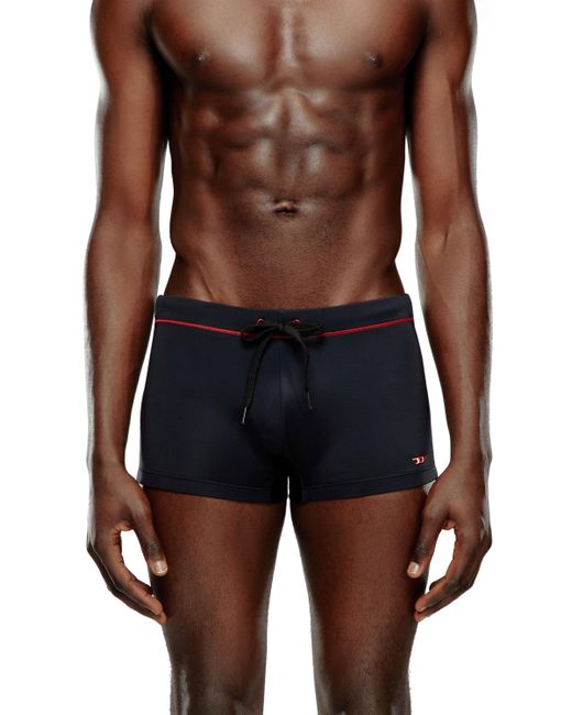 DIESEL Black Swim Boxer Briefs With D Logo for men