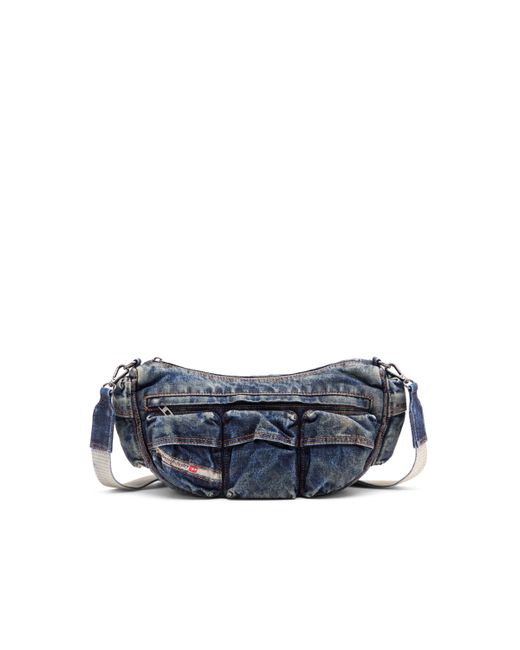 DIESEL Blue Travel 3000-multipocket Bag In Treated Denim