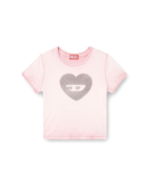 DIESEL Pink T-Ele T-Shirt