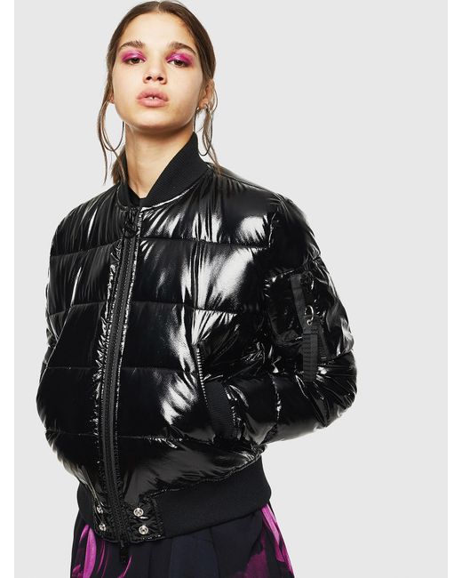 Download DIESEL Synthetic W-ony Puffer Jacket In Shiny Nylon in ...
