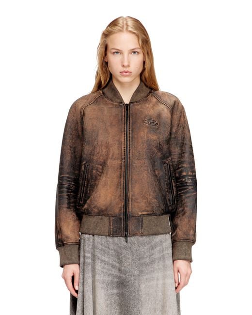DIESEL Brown Bomber Jacket