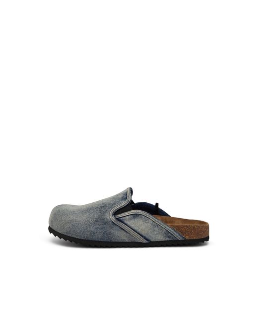 メンズ DIESEL デニムスリッポンミュール White