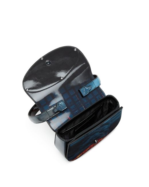 DIESEL 1dr シャイニーショルダーバッグ Blue