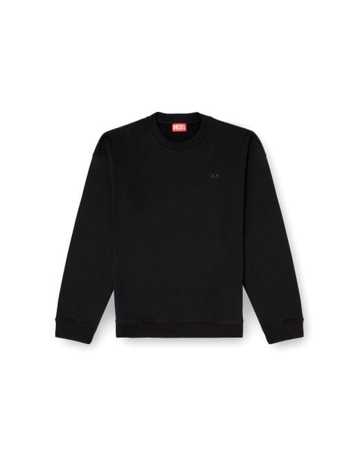 メンズ DIESEL プルオーバースウェット Black
