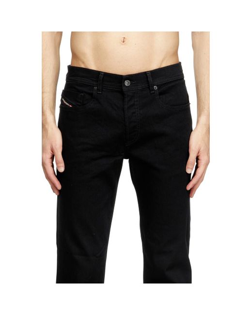 DIESEL Black Regular Jeans for men