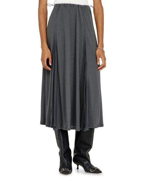 DIESEL Black Midi Skirt